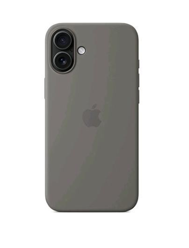 Apple - Cover per cellulare - compatibile MagSafe - silicone - Stone Grey - per iPhone 16 Plus